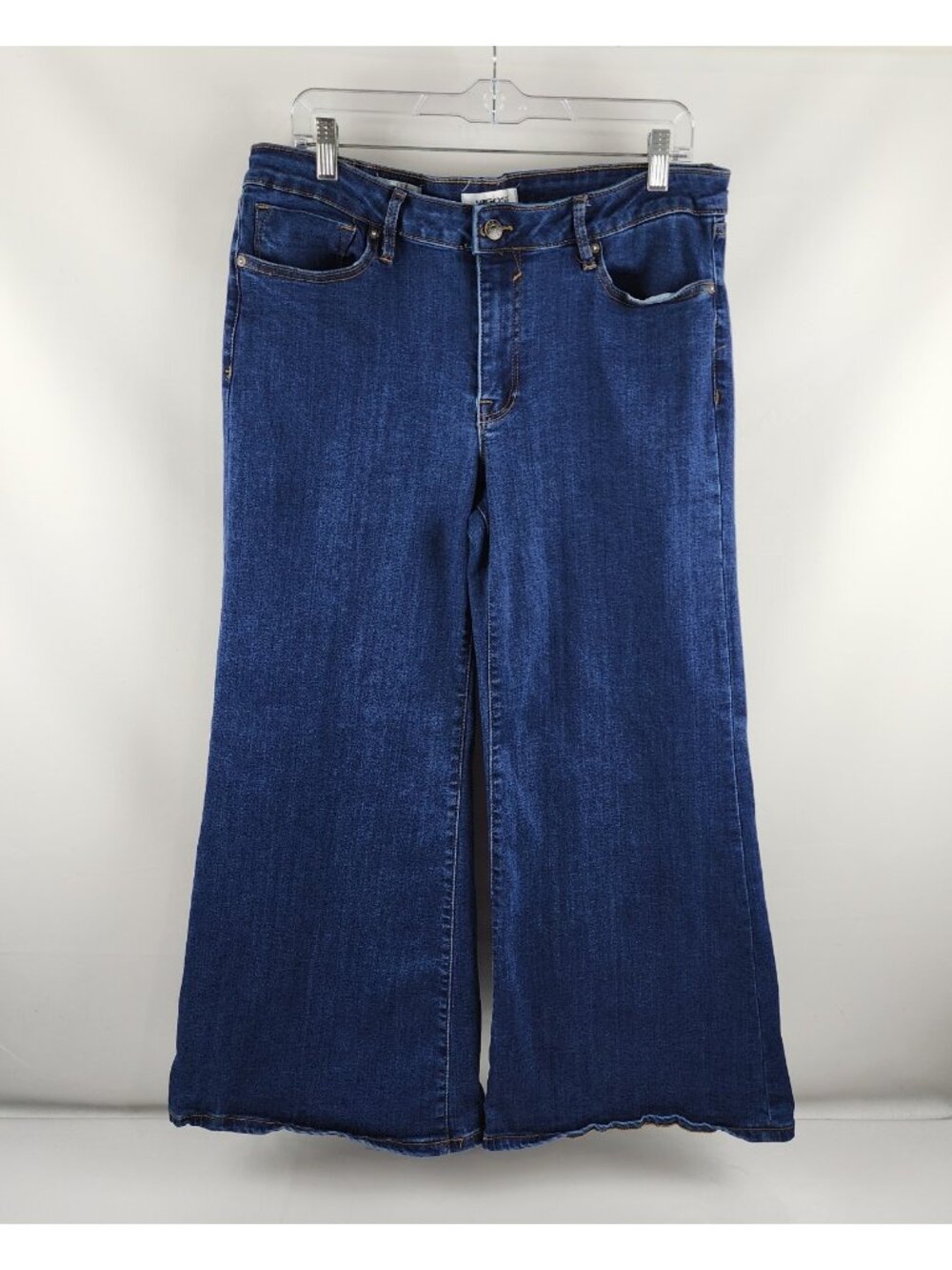 Vigoss Jeans Womens 32x27 Blue Cooper Palazzo Wide Leg Denim